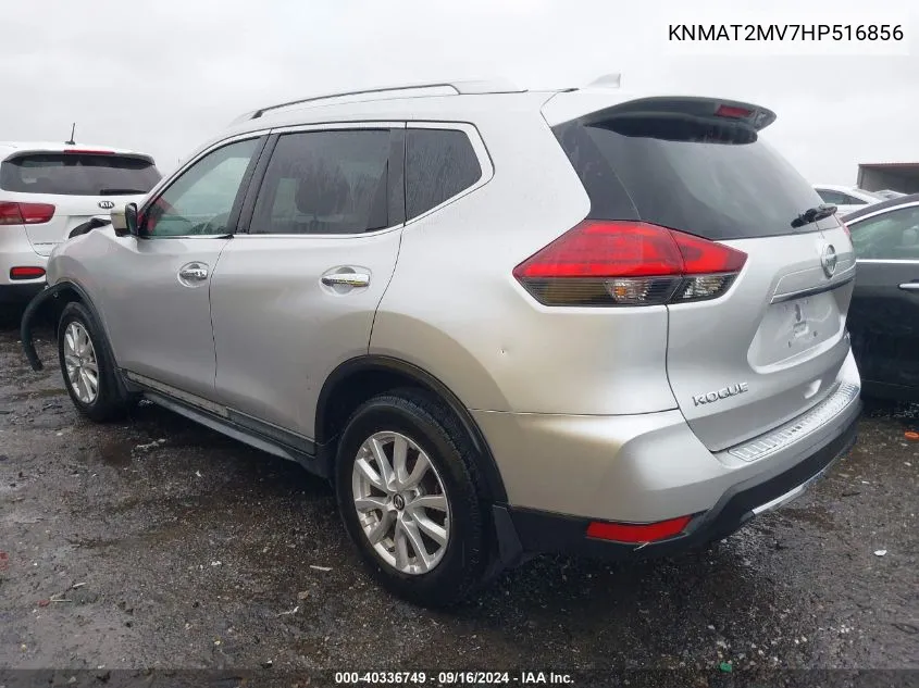 2017 Nissan Rogue S/Sv VIN: KNMAT2MV7HP516856 Lot: 40336749