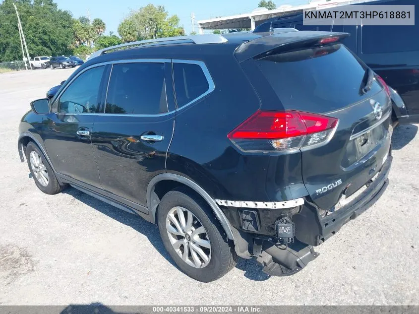 KNMAT2MT3HP618881 2017 Nissan Rogue Sv