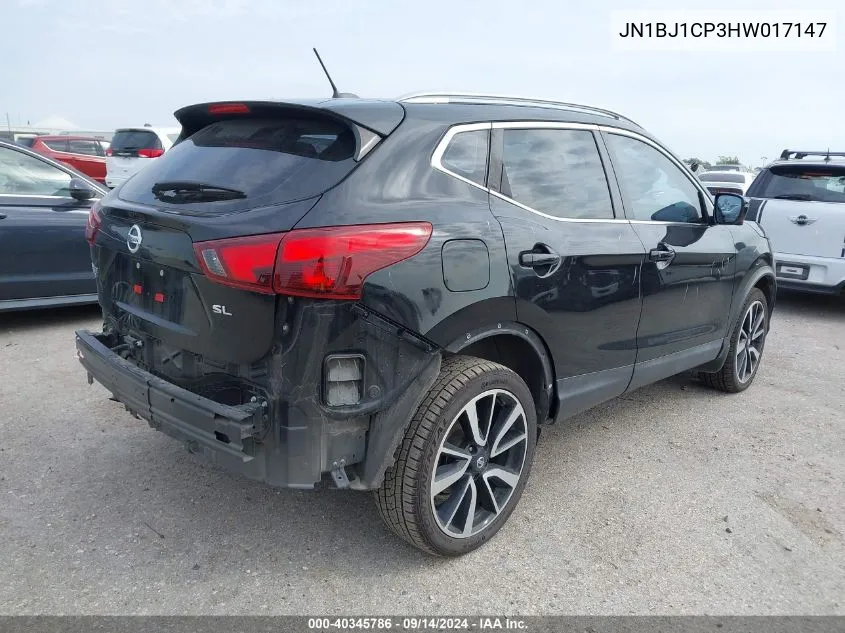 2017 Nissan Rogue Sport S/Sv/Sl VIN: JN1BJ1CP3HW017147 Lot: 40345786