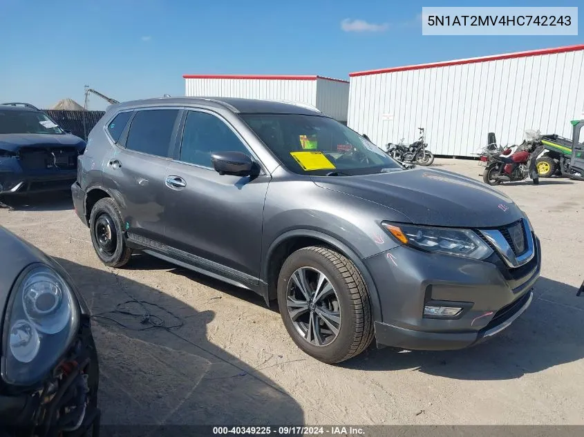 2017 Nissan Rogue Sl VIN: 5N1AT2MV4HC742243 Lot: 40349225