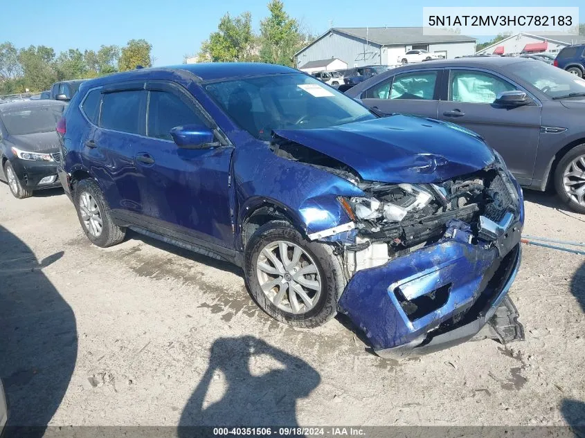 2017 Nissan Rogue Sv/Sl VIN: 5N1AT2MV3HC782183 Lot: 40351506