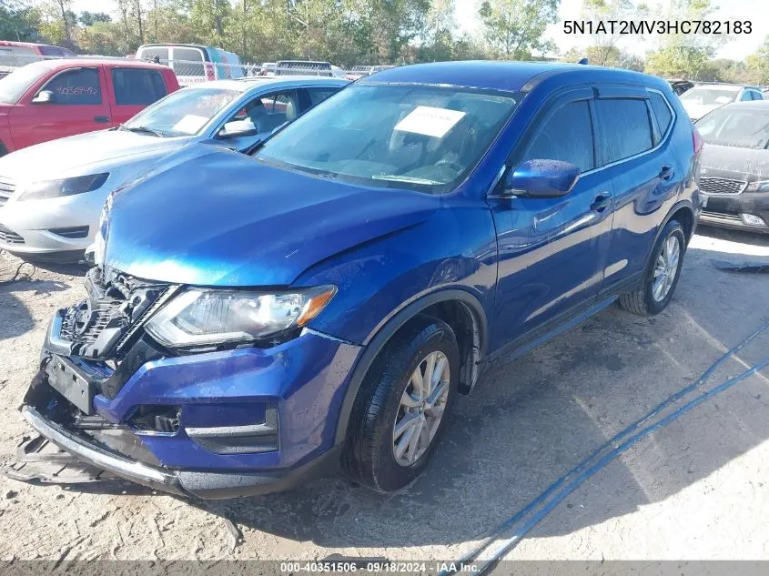 2017 Nissan Rogue Sv/Sl VIN: 5N1AT2MV3HC782183 Lot: 40351506