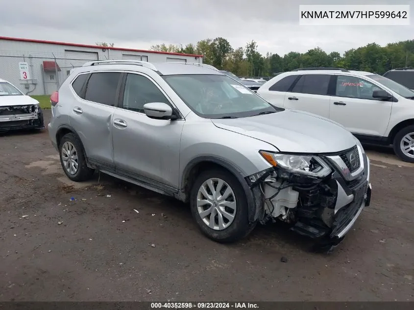 2017 Nissan Rogue S/Sv VIN: KNMAT2MV7HP599642 Lot: 40352598