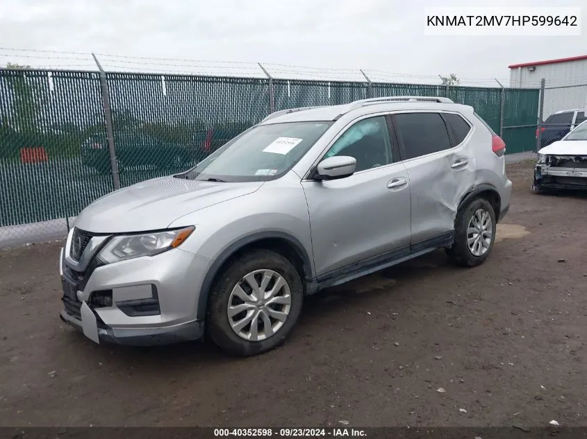 KNMAT2MV7HP599642 2017 Nissan Rogue S/Sv