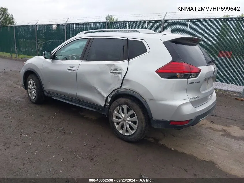 KNMAT2MV7HP599642 2017 Nissan Rogue S/Sv