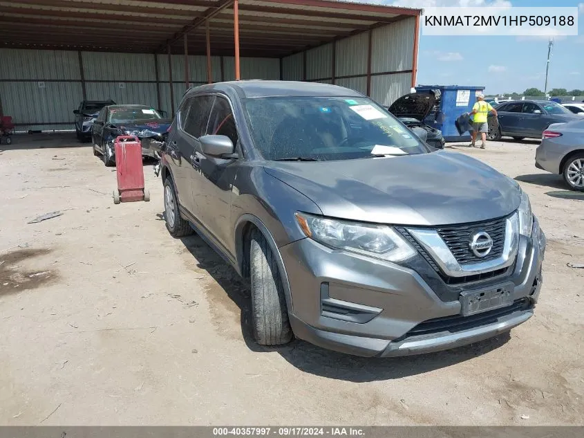 2017 Nissan Rogue S VIN: KNMAT2MV1HP509188 Lot: 40357997