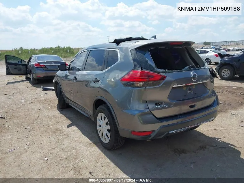 2017 Nissan Rogue S VIN: KNMAT2MV1HP509188 Lot: 40357997