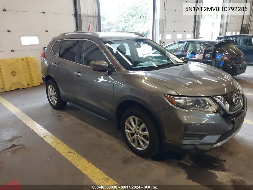 5N1AT2MV8HC792286 2017 Nissan Rogue Sv