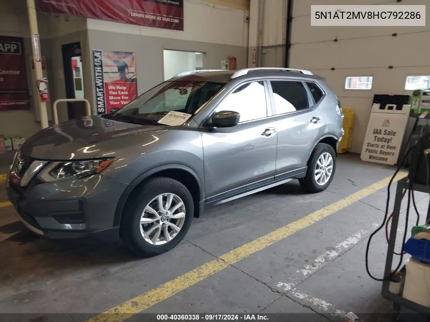 5N1AT2MV8HC792286 2017 Nissan Rogue Sv