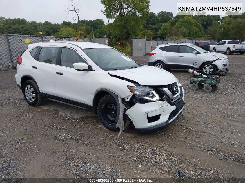 KNMAT2MV4HP537549 2017 Nissan Rogue S/Sv