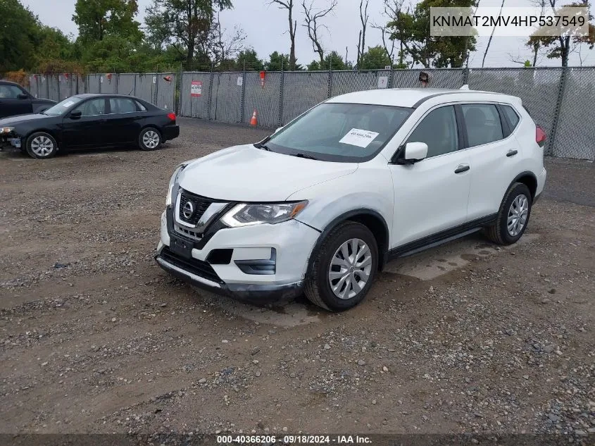 2017 Nissan Rogue S/Sv VIN: KNMAT2MV4HP537549 Lot: 40366206