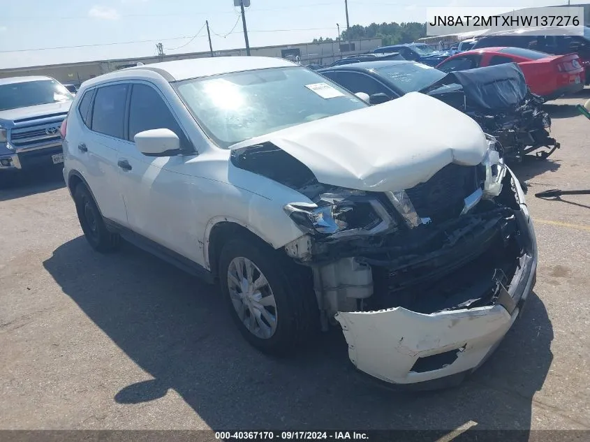 JN8AT2MTXHW137276 2017 Nissan Rogue S