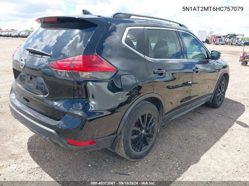 5N1AT2MT6HC757079 2017 Nissan Rogue Sv