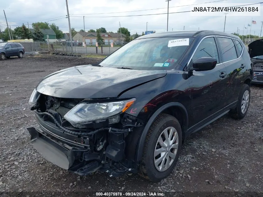 2017 Nissan Rogue S VIN: JN8AT2MV4HW261884 Lot: 40375978