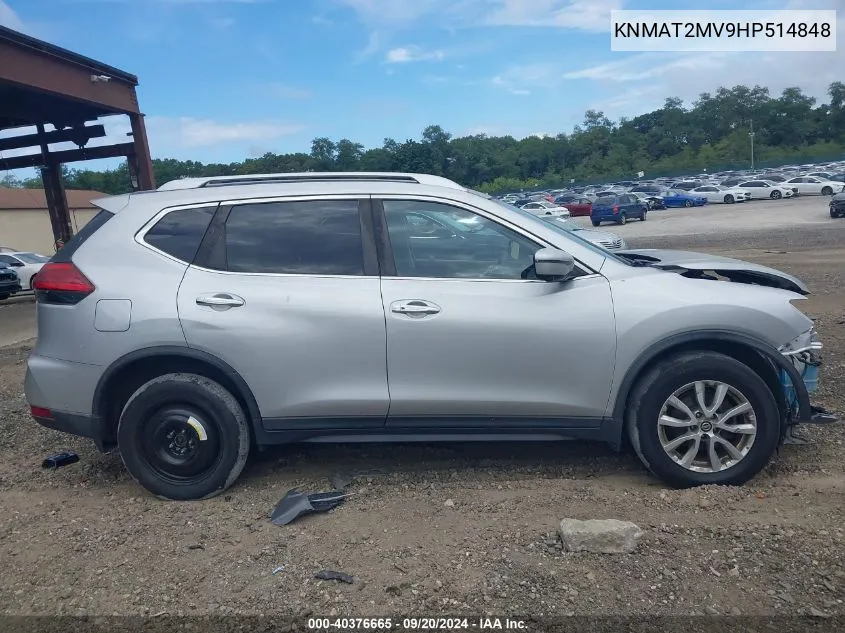 KNMAT2MV9HP514848 2017 Nissan Rogue Sv