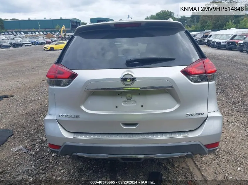 KNMAT2MV9HP514848 2017 Nissan Rogue Sv