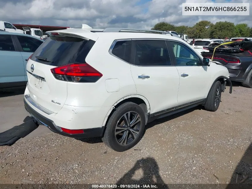 2017 Nissan Rogue Sl VIN: 5N1AT2MV6HC866255 Lot: 40378420