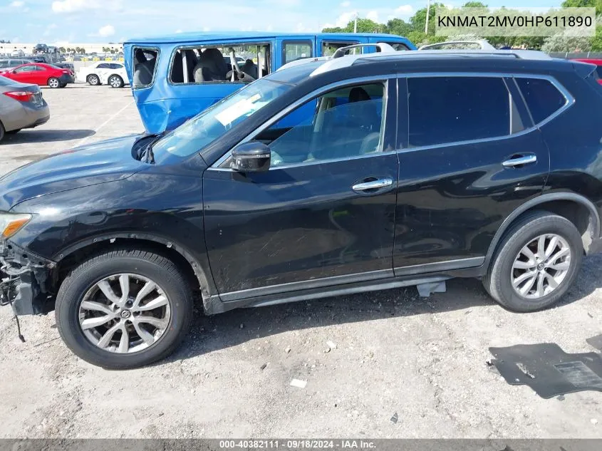 KNMAT2MV0HP611890 2017 Nissan Rogue Sv