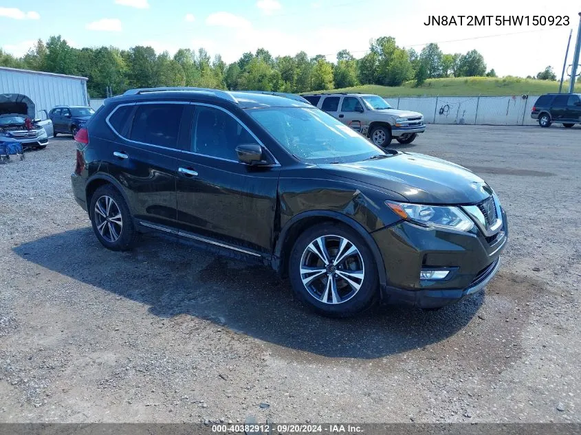 2017 Nissan Rogue Sl VIN: JN8AT2MT5HW150923 Lot: 40382912