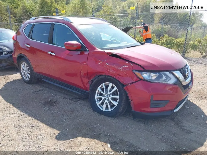 JN8AT2MV1HW002608 2017 Nissan Rogue Sv