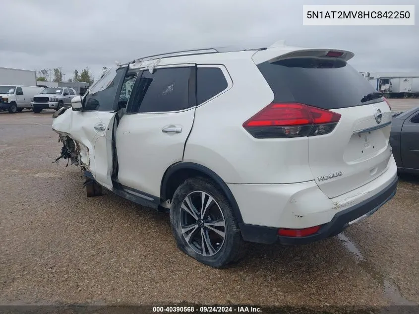 2017 Nissan Rogue Sl VIN: 5N1AT2MV8HC842250 Lot: 40390568