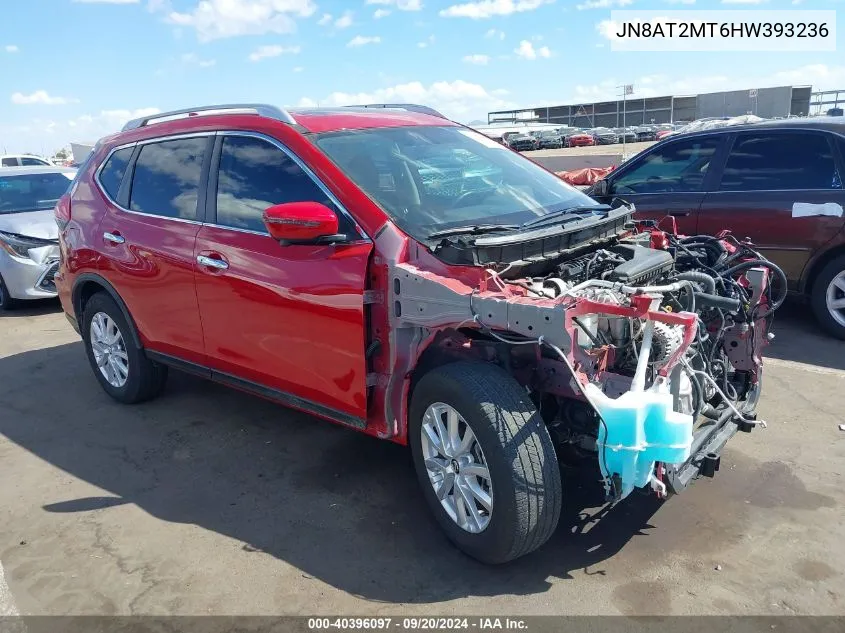 2017 Nissan Rogue Sv VIN: JN8AT2MT6HW393236 Lot: 40396097