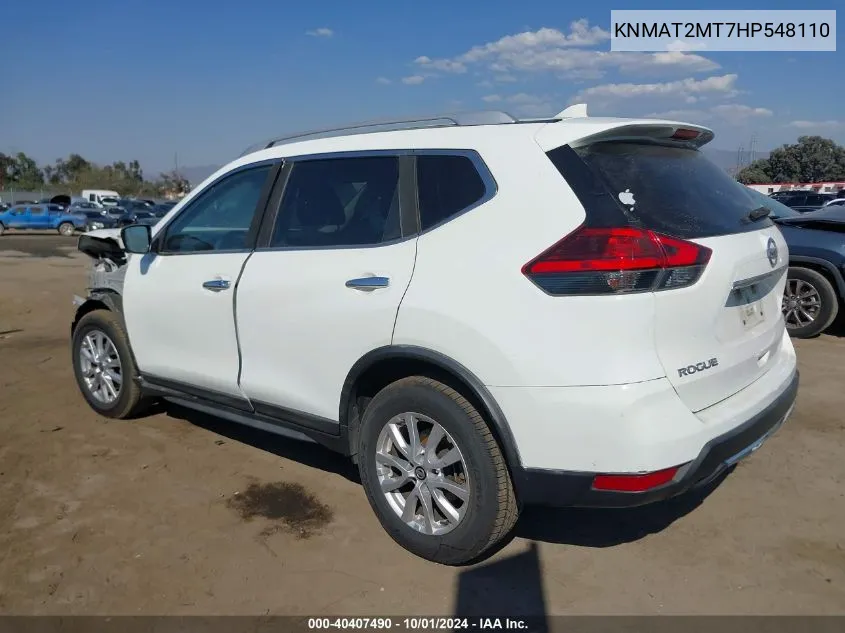 KNMAT2MT7HP548110 2017 Nissan Rogue S/Sv