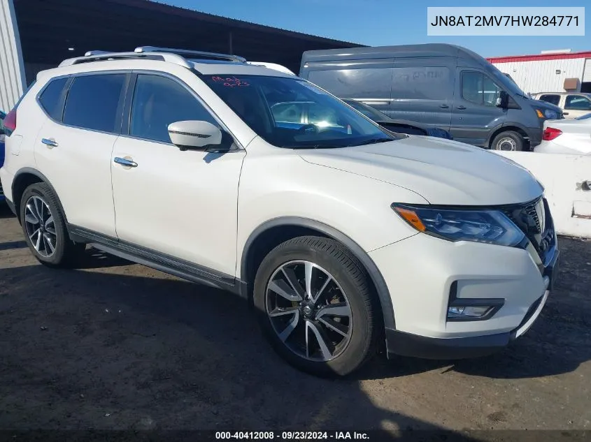 2017 Nissan Rogue Sl VIN: JN8AT2MV7HW284771 Lot: 40412008