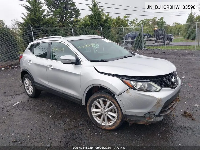 2017 Nissan Rogue Sport S/Sv/Sl VIN: JN1BJ1CR0HW133598 Lot: 40415229