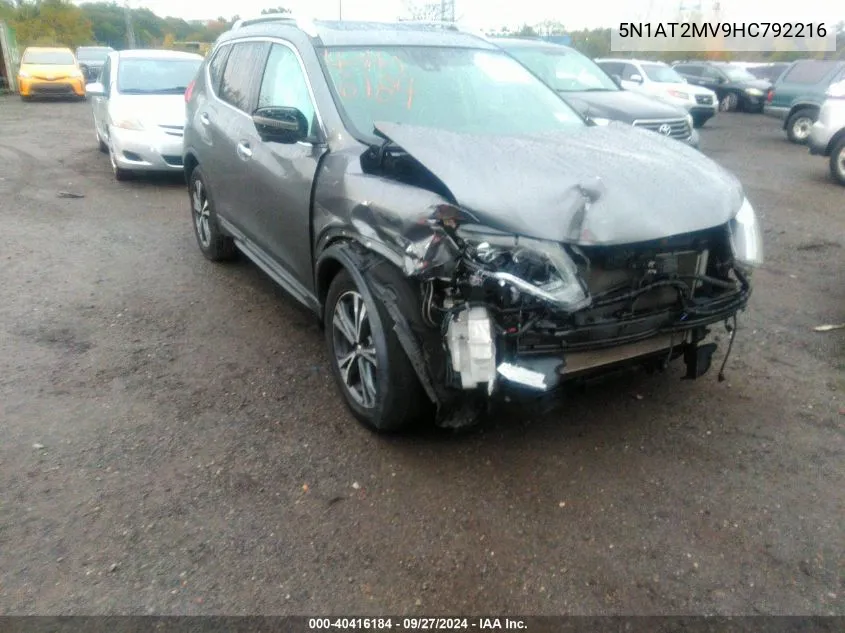 5N1AT2MV9HC792216 2017 Nissan Rogue Sl