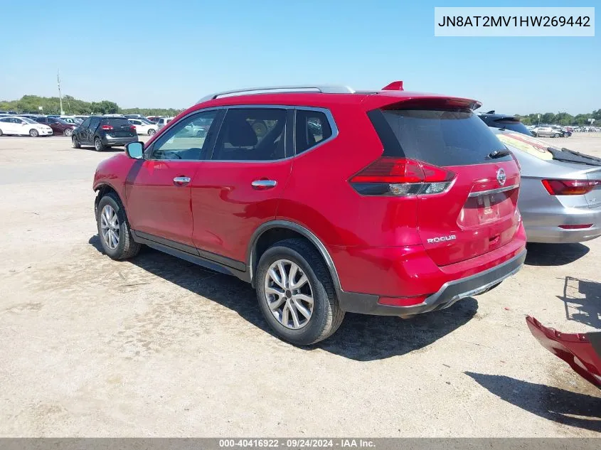 JN8AT2MV1HW269442 2017 Nissan Rogue S/Sl/Sv