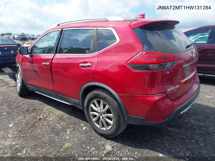 2017 Nissan Rogue Sv VIN: JN8AT2MT1HW131284 Lot: 40416953