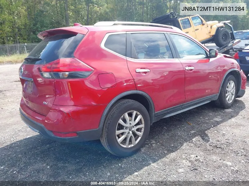 JN8AT2MT1HW131284 2017 Nissan Rogue Sv