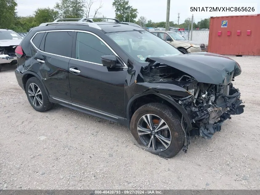 5N1AT2MVXHC865626 2017 Nissan Rogue Sl