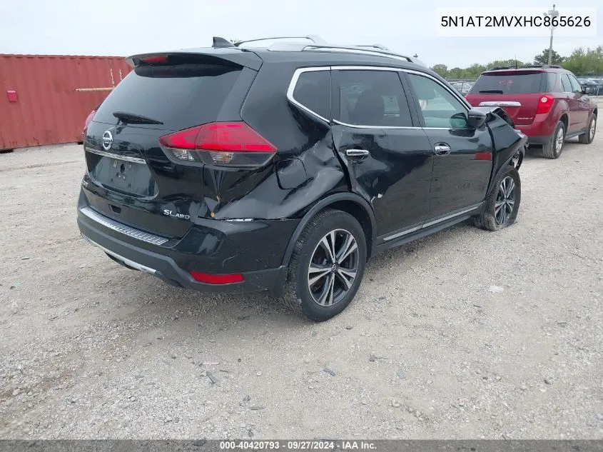 5N1AT2MVXHC865626 2017 Nissan Rogue Sl