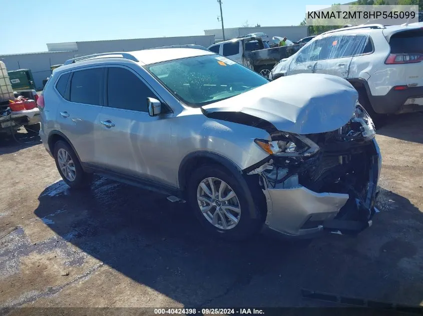 2017 Nissan Rogue Sv VIN: KNMAT2MT8HP545099 Lot: 40424398