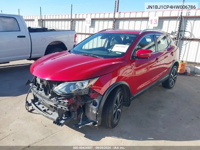 2017 Nissan Rogue Sport Sl VIN: JN1BJ1CP4HW006786 Lot: 40424587