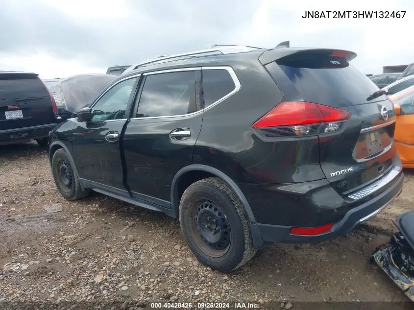 2017 Nissan Rogue S VIN: JN8AT2MT3HW132467 Lot: 40428426