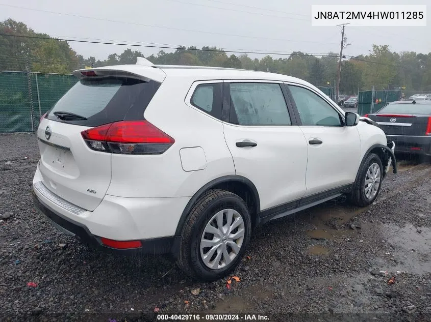 2017 Nissan Rogue S VIN: JN8AT2MV4HW011285 Lot: 40429716