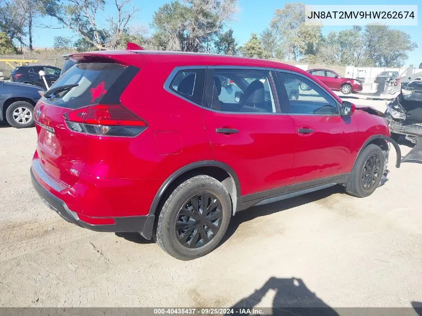 JN8AT2MV9HW262674 2017 Nissan Rogue S