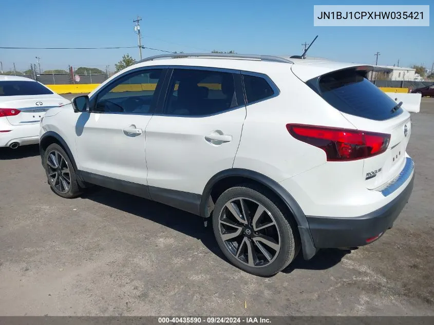 JN1BJ1CPXHW035421 2017 Nissan Rogue Sport Sl