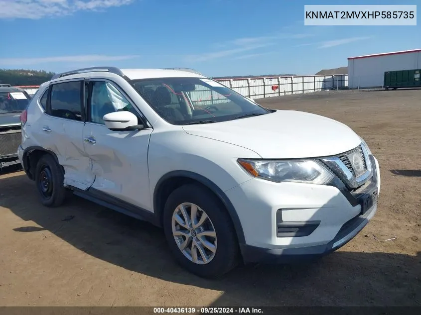 KNMAT2MVXHP585735 2017 Nissan Rogue Sv