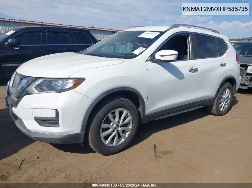 KNMAT2MVXHP585735 2017 Nissan Rogue Sv