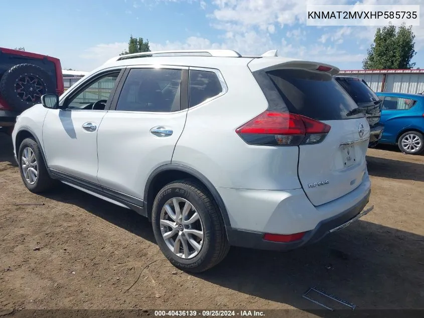 KNMAT2MVXHP585735 2017 Nissan Rogue Sv