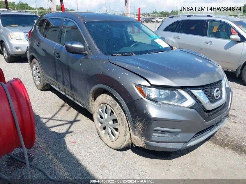 2017 Nissan Rogue S VIN: JN8AT2MT4HW384874 Lot: 40437022