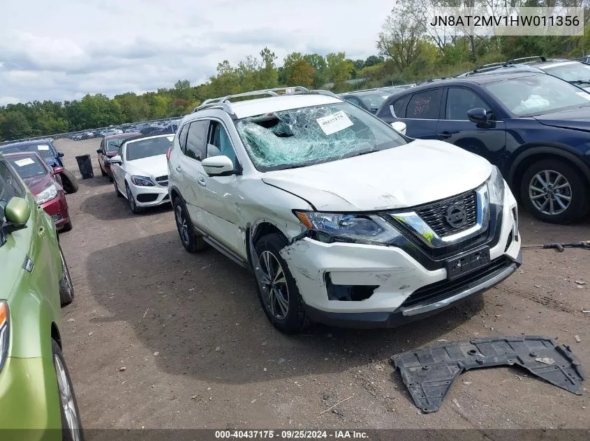 2017 Nissan Rogue Sl VIN: JN8AT2MV1HW011356 Lot: 40437175