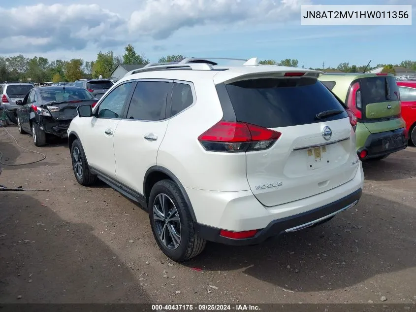 JN8AT2MV1HW011356 2017 Nissan Rogue Sl