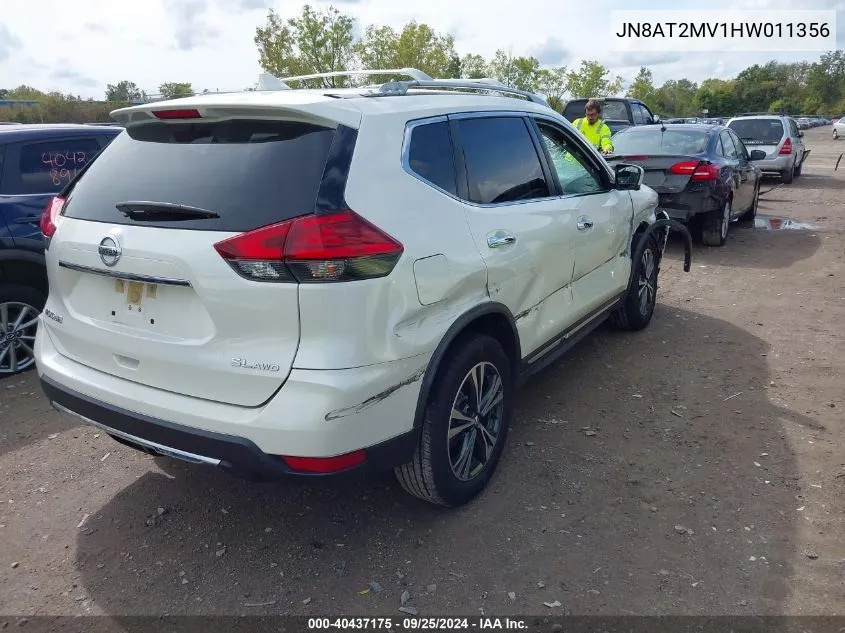 2017 Nissan Rogue Sl VIN: JN8AT2MV1HW011356 Lot: 40437175