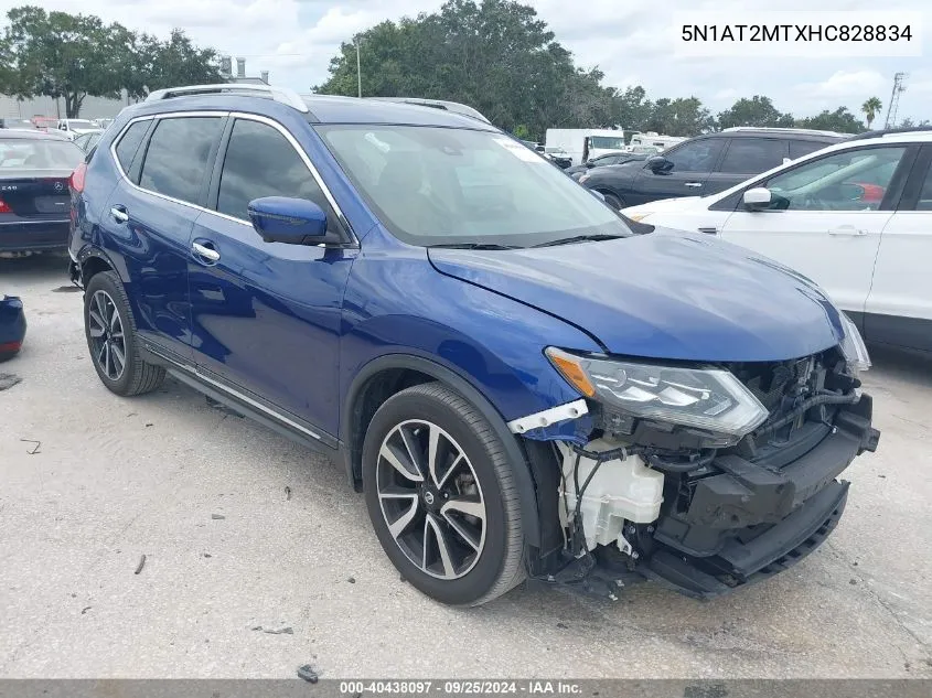 2017 Nissan Rogue Sl VIN: 5N1AT2MTXHC828834 Lot: 40438097