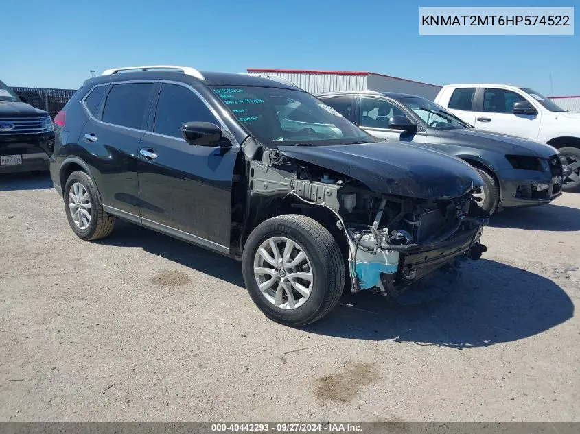 KNMAT2MT6HP574522 2017 Nissan Rogue Sv